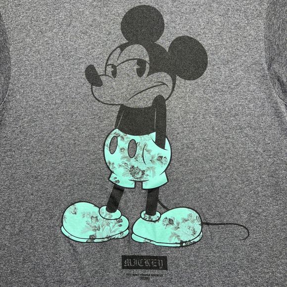 Disney Neff Collection Teal Floral Mickey Mouse Short Sleeve Men’s Size: M - Picture 3 of 8